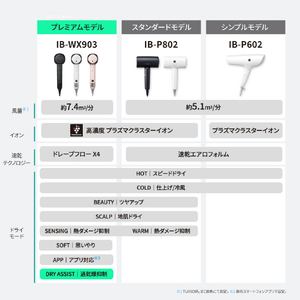 シャープ プラズマクラスタードレープフロードライヤー Plasmacluster Beauty ホワイト系 カームホワイト IB-WX903-W-イメージ14