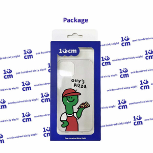 168cm iPhone 14 Pro用ソフトクリアケース Ollys Pizza 16823841I14P-イメージ12