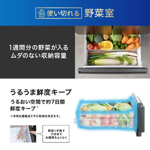 アイリスオーヤマ 【フレンチドア】428L 5ドア冷蔵庫 シルキーホワイト IRSN-FX43A-W-イメージ7