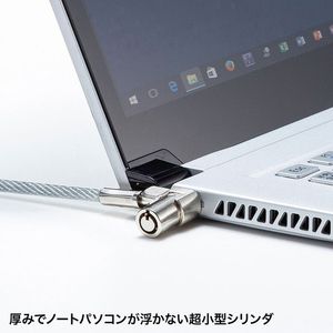 サンワサプライ 超小型シリンダセキュリティ SL-80-イメージ3