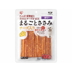 アイリスオーヤマ まるごとささみジャーキー 細切り チーズ入り 100g FC553TB-P-IJ-HSEC100-イメージ1