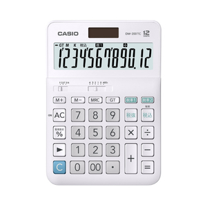 カシオ W税率電卓 DW-200TC-N カシオ W税率電卓 DW-200TC-N
