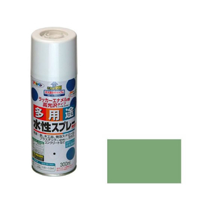アサヒペン 水性多用途スプレー 300ml モスグリーン FC006NS-イメージ1