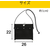 アイリスオーヤマ メッシュツールバッグ 幅26cm ブラック FCJ653V-TLB-M2622-イメージ2