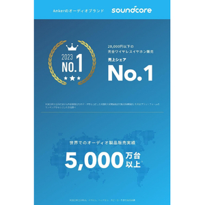 Anker イヤーフック型イヤホン Soundcore Sport X20 ブラック A3968Z11-イメージ2