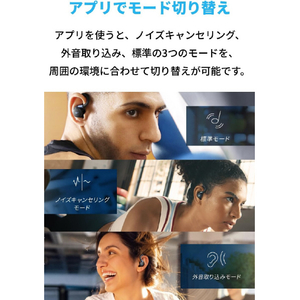 Anker イヤーフック型イヤホン Soundcore Sport X20 ブラック A3968Z11-イメージ7