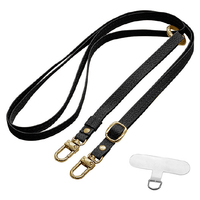 ラスタバナナ PUショルダーストラップ 2WAY ハンドストラップ切り替え ストラップホルダーシートセット ブラック RSST09BK