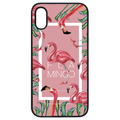 Dparks iPhone XR用Spirit case FLAMINGO SQUARE ピンク DS14841I61