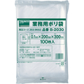 ＴＲＵＳＣＯ 厚手ポリ袋　縦３００Ｘ横２００Ｘｔ０．１　透明　（１００枚入） B-2030