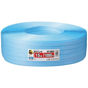 信越工業 PPバンド NTタイプ 15mm×1000m 青 FCV3103-NTﾀｲﾌﾟ 15m-イメージ1