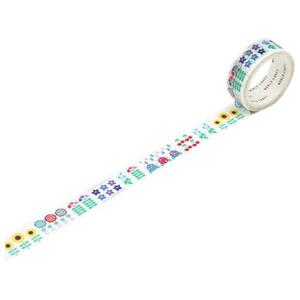 ワールドクラフト キラキラマスキングテープ Summer 15mm×5m FCU6149-KRMT15-074-イメージ1
