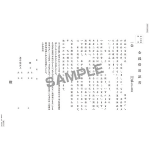 日本法令 金銭借用証書 B4 10枚 F373952-イメージ2