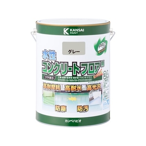 カンペハピオ 水性コンクリートフロア用 グレー 3.4L FCB989M-イメージ1