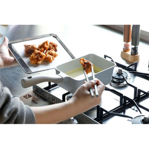 シービージャパン Supot 深型四角フライパン 13×18cm グレー FCD297M-イメージ9