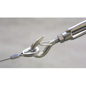 エスコ 1／4” ターンバックル フック&フック・ステンレス製 FCJ291H-EA638CF-6A-イメージ2