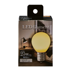 エルパ LED電球 E17口金 全光束250lm(2．1W普通電球サイズ)電球色相当 LDA2L-G-E17-F200-イメージ2