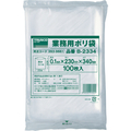 ＴＲＵＳＣＯ 厚手ポリ袋　縦３４０Ｘ横２３０Ｘｔ０．１　透明　（１００枚入） B-2334