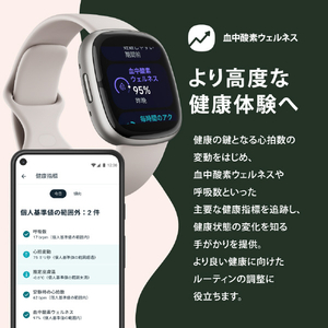 Fitbit スマートウォッチ L/Sサイズ Sense 2 Blue Mist/Pale Gold FB521GLBM-FRCJK-イメージ6