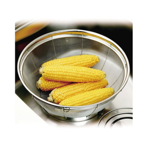 リバティーコーポレーション ステンレス製 キッチンザル 31cm 足付 FCE377W-LD-402-イメージ2