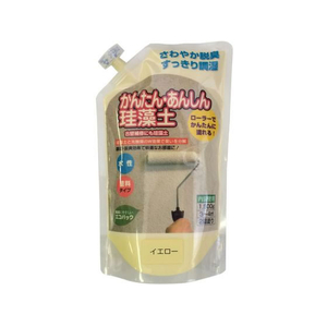 フジワラ化学 簡単安心珪藻土 1.5kg パック イエロー FCE956Z-イメージ1