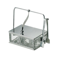 エムタカ 薬味入れ No.552 ガラス中子・トング付 FC981LE-1999100