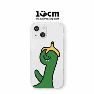 168cm iPhone 14 Pro用ソフトクリアケース バナナ 16823842I14P-イメージ2