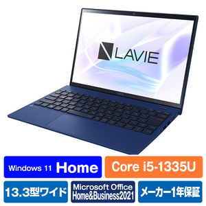NEC ノートパソコン LAVIE N13 Slim ネイビーブルー PC-N1355HAL-イメージ1