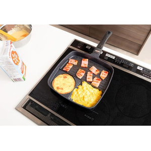 ＬＩＶ ＰＬＵＳ ベストコ 仕切りフライパン 26cm ブラック FCE378W-ND-651-イメージ3