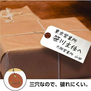 タカ印 荷札 大 白 三穴 1000枚 FCE093Z-25-138-イメージ5