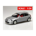 アオシマ 1/24 EK9 シビック タイプR 1997 ボーグシルバーメタリック 09VSEK9ｼﾋﾞﾂｸﾀｲﾌRBｼﾙﾊﾞ-M