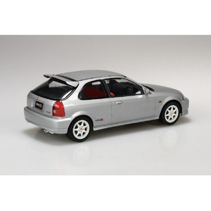 アオシマ 1/24 EK9 シビック タイプR 1997 ボーグシルバーメタリック 09VSEK9ｼﾋﾞﾂｸﾀｲﾌRBｼﾙﾊﾞ-M-イメージ3
