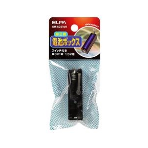 エルパ 電池ボックス スイッチ付(単3形×1本) UM-S031NH-イメージ1
