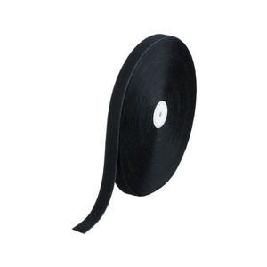 トラスコ中山 TRUSCO マジック結束テープ 縫製用B側 25mm×25m 黒 FC475HT-3619494-イメージ1