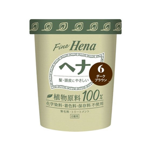 三宝 テンスター ファインヘナ カップタイプ 6 ダークブラウン 40g×2個 FC327TG-イメージ1