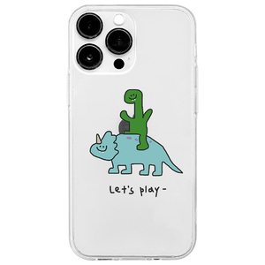 168cm iPhone 14 Pro用ソフトクリアケース Lets play 16823844I14P-イメージ1