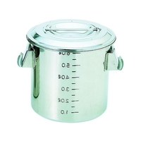 トラスコ中山 ステンレスキッチンポット蓋付 200×200 6L 手付 FC843KJ-4886178