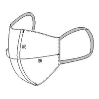 ナガイレーベン マスク(2枚組)L 布マスク 25-2810-01 HOS-5515(L) FCG585K-25-2810-01