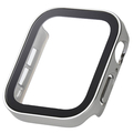 エレコム Apple Watch SE (第2世代)/SE/Series 6/5/4(44mm)用フルカバーケース プレミアムガラス/高透明/防水 シルバー AW-23DFCGESV