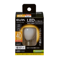 エルパ LED電球 E17口金 全光束440lm(3．8W普通電球サイズ)電球色相当 LDA4L-G-E17-F202