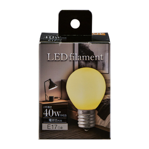 エルパ LED電球 E17口金 全光束440lm(3．8W普通電球サイズ)電球色相当 LDA4L-G-E17-F202-イメージ2