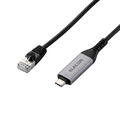 エレコム USB Type-C(TM) LAN変換ケーブル(1Gbps)(1．0m) ブラック LD-CL1G10BK