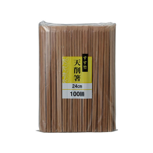 大和物産 すす竹天削箸24cm 100膳 FCU6533-10877-イメージ1
