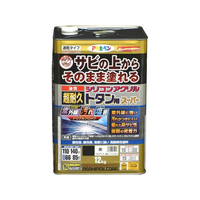 アサヒペン 油性超耐久シリコンアクリルトタン 12kg 黒 FC498NS