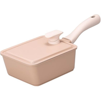 シービージャパン Supot 深型四角フライパン 13×18cm ベージュ FCD298M