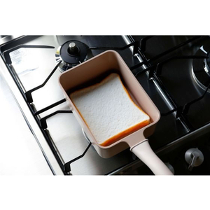 シービージャパン Supot 深型四角フライパン 13×18cm ベージュ FCD298M-イメージ4