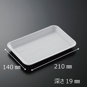 中央化学 発泡トレー C-10 新 白 (L) 100枚 FCG837W-00357683-イメージ2