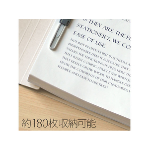 プラス フラットファイル ノンステッチ A4タテ グレー NO.021N F876763-78039-イメージ5