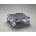 エスコ ドーリー 木製 ゴム張 400kg 500×500mm FCX0557-EA520AD-15