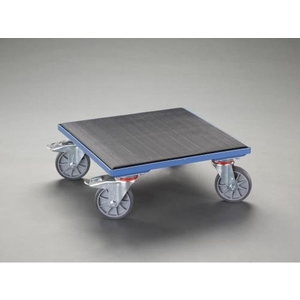 エスコ ドーリー 木製 ゴム張 400kg 500×500mm FCX0557-EA520AD-15-イメージ1