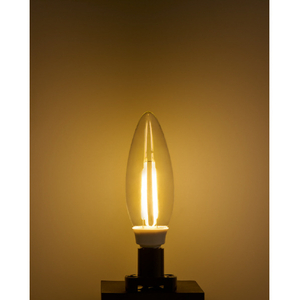 エルパ LED電球 E12口金 全光束300lm(2．1W普通電球サイズ)電球色相当 LDC2CL-G-E12-F300-イメージ4
